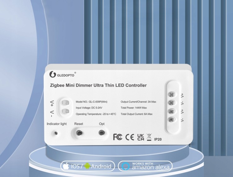 Mini Sterownik Ściemniacz LED DIM Seria GL ZigBee TUYA Home Assistant