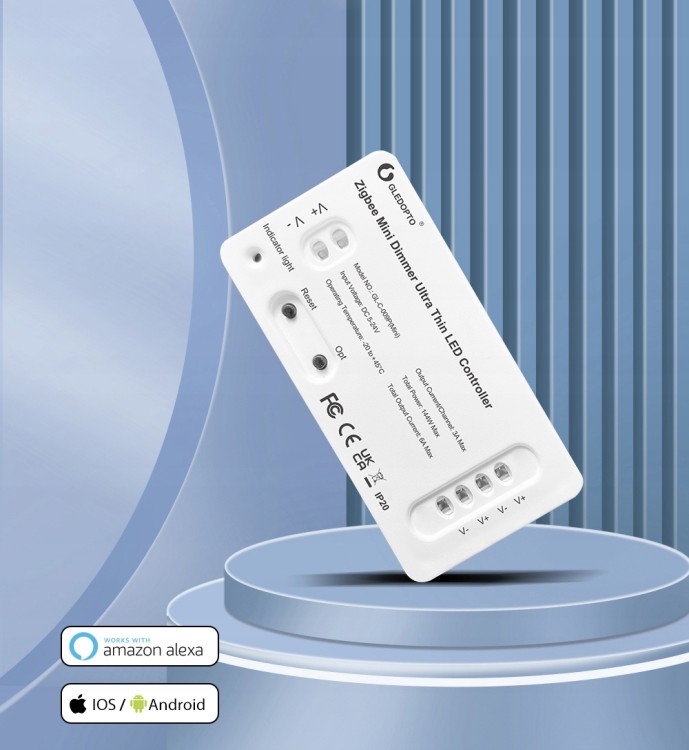 Mini Sterownik Ściemniacz LED DIM Seria GL ZigBee TUYA Home Assistant