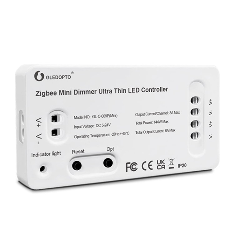 Mini Sterownik Ściemniacz LED DIM Seria GL ZigBee TUYA Home Assistant