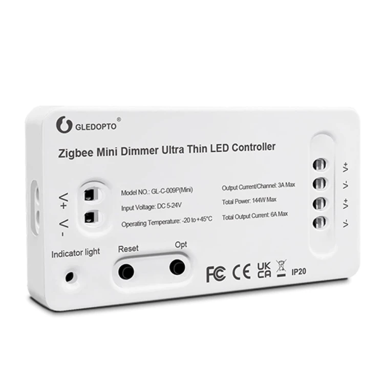 Mini Sterownik Ściemniacz LED DIM Seria GL ZigBee TUYA Home Assistant