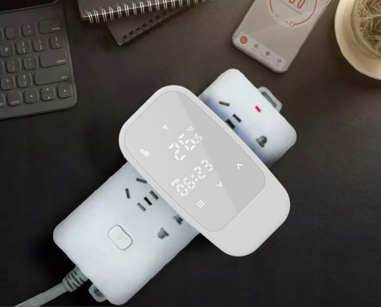Gniazdko Termostat 10A z zaciskami Biały WiFi TUYA