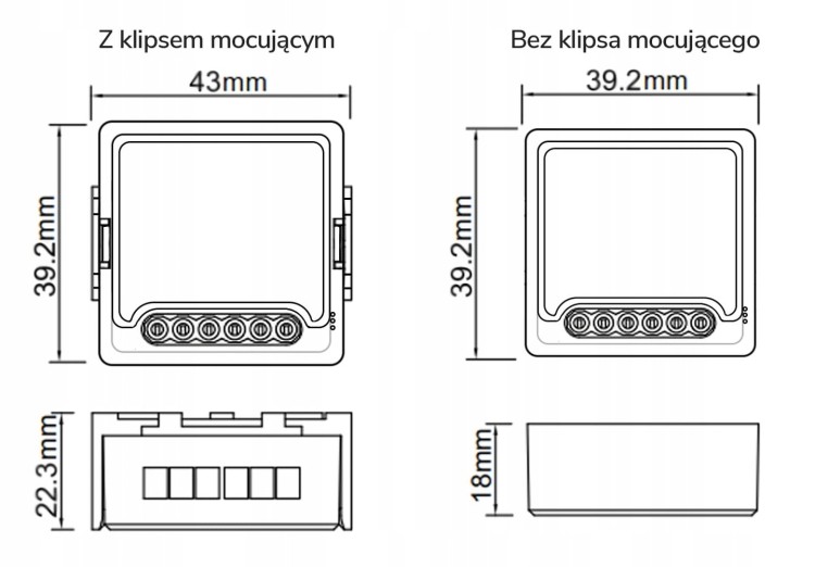 Moduł OXT z Sensorem do Silnika bramy Garażu ZigBee TUYA
