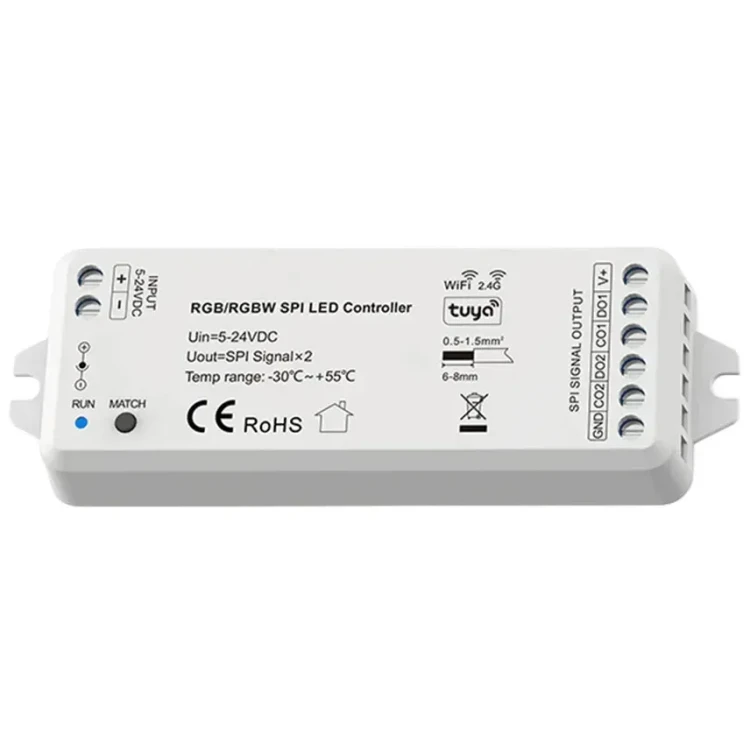 Sterownik LED COB SPI RGBIC 2w1 TUYA WiFi RF – Seria SD