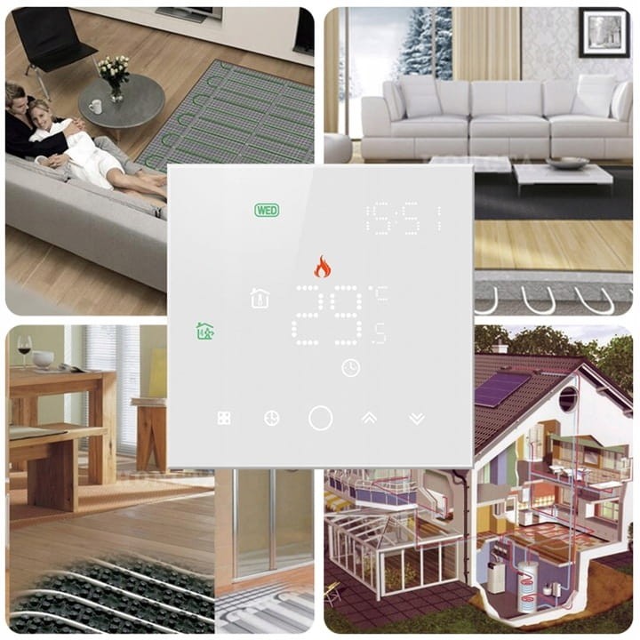 Termostat Zwierny 3A do Pieca Biały ZigBee TUYA Seria PS