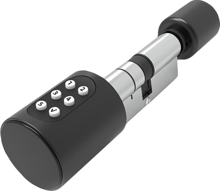 inteligentna wkładka do zamka cylinder 70mm pin czytnik rfid bluetooth smartfon tuya.jpg