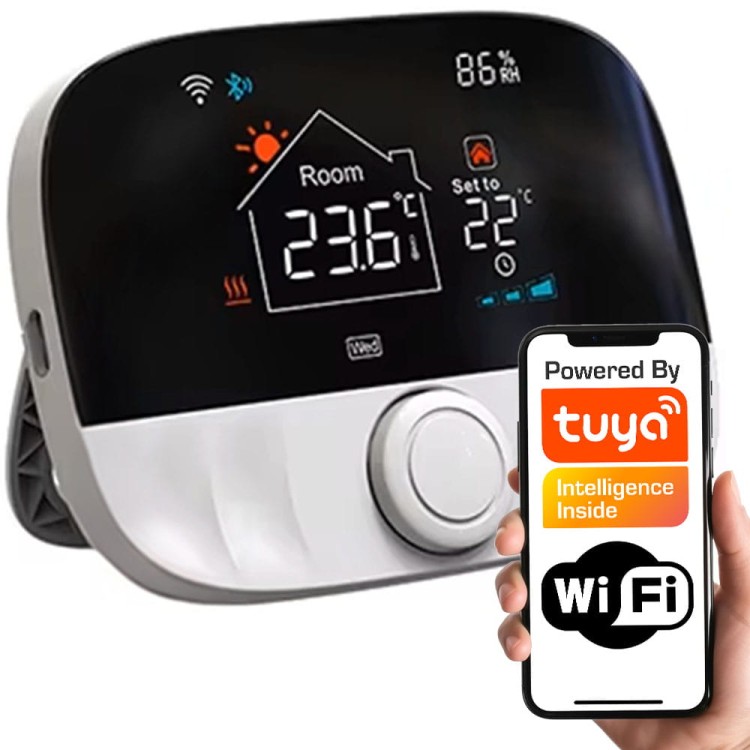 inteligentny termostat pokojowy ściana stół wifi rf tuya