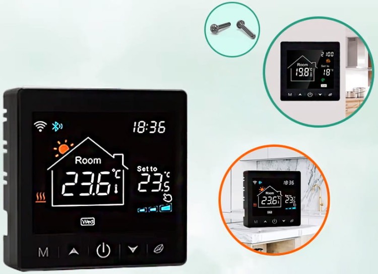 smart termostat piec bojler ogrzewanie podłogowe wodne