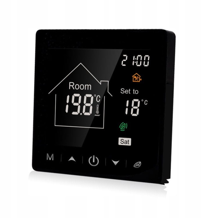 termostat do centralki sterującej ogrzewaniem podłogowym piecem bojlerem