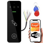 Wideodomofon kablowy WiFi TUYA z dotykowym szyfratorem na piloty IR i karty/breloki RFID