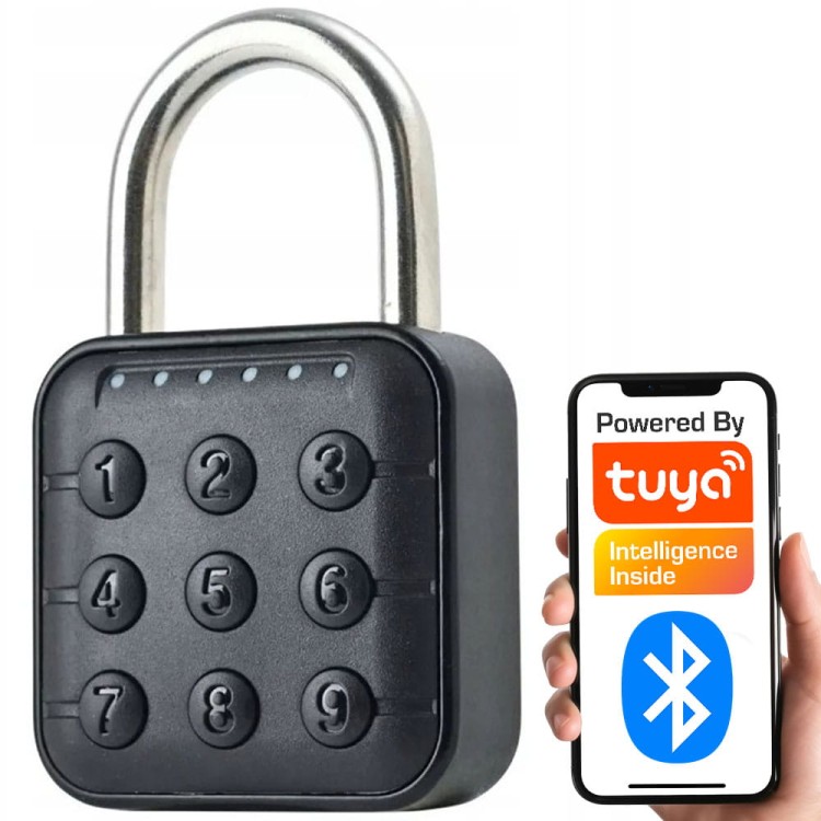 Inteligentna kłódka na PIN Hasło z klawiaturą Bateria IP67 Bluetooth TUYA