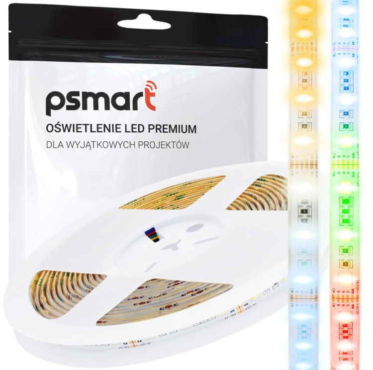 Taśma LED RGB+CCT 12V 5m IP65 5050 PSMART PRO – 60 LED/m, szer. 12mm