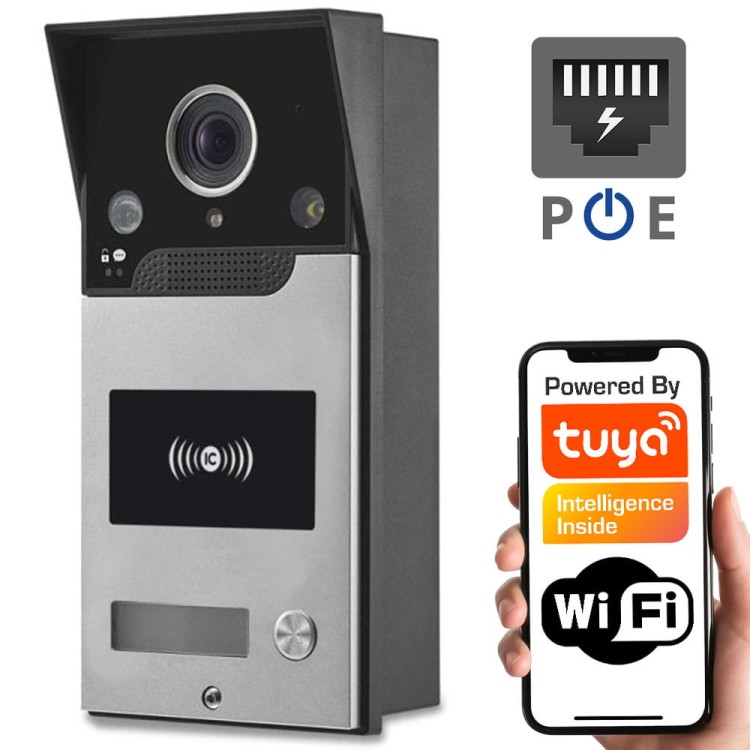 Wideodomofon z czytnikiem RFID – Tuya PT PoE WiFi RJ45