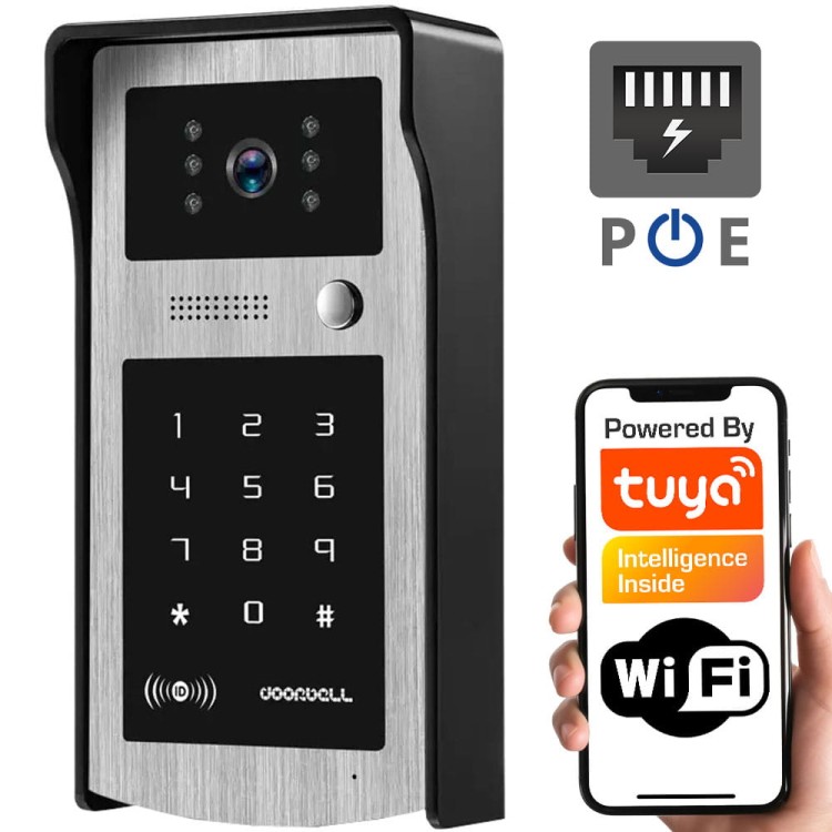 Wideodomofon z szyfratorem Tuya – PT WiFi PoE RJ45