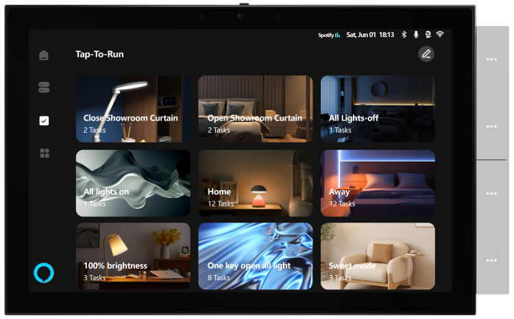 Panel 10" Smart Home brama z WiFi, Bluetooth, ZigBee, Alexa, TUYA