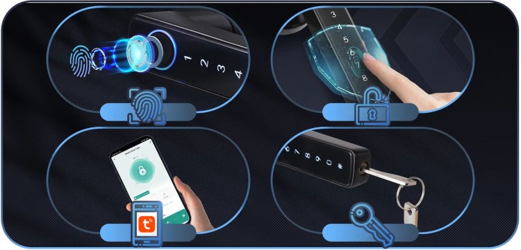 Smart lock z obsługą aplikacji mobilnej Tuya Smart i Smart Life