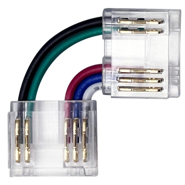 Złączka kątowa do taśm LED 12 mm RGBW 5-PIN