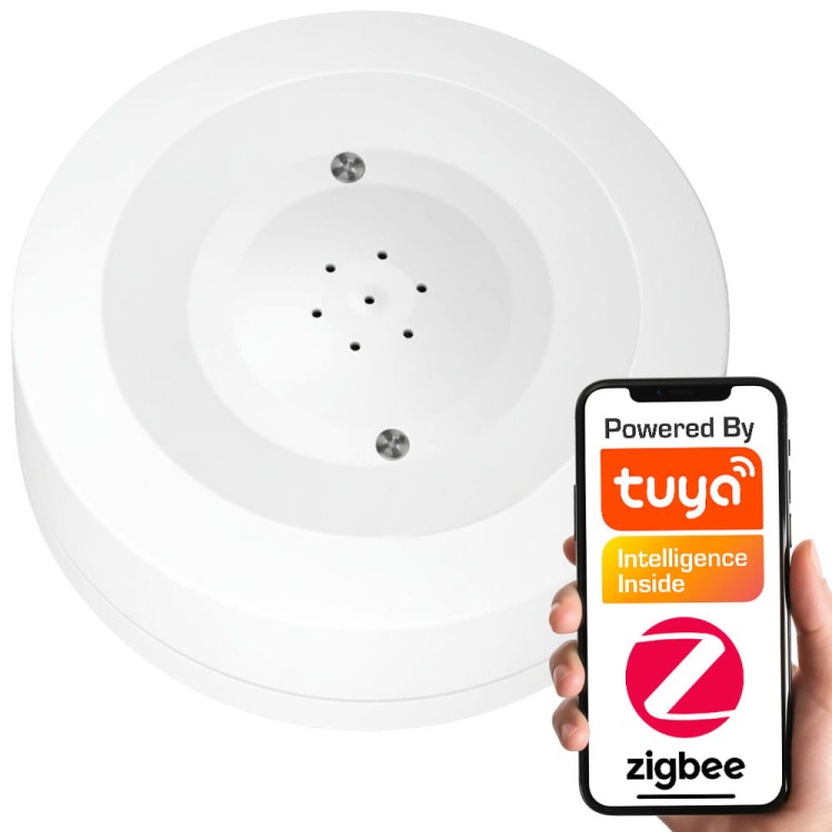 Czujnik Zalania z Alarmem dźwiękowym 80dB ZigBee TUYA