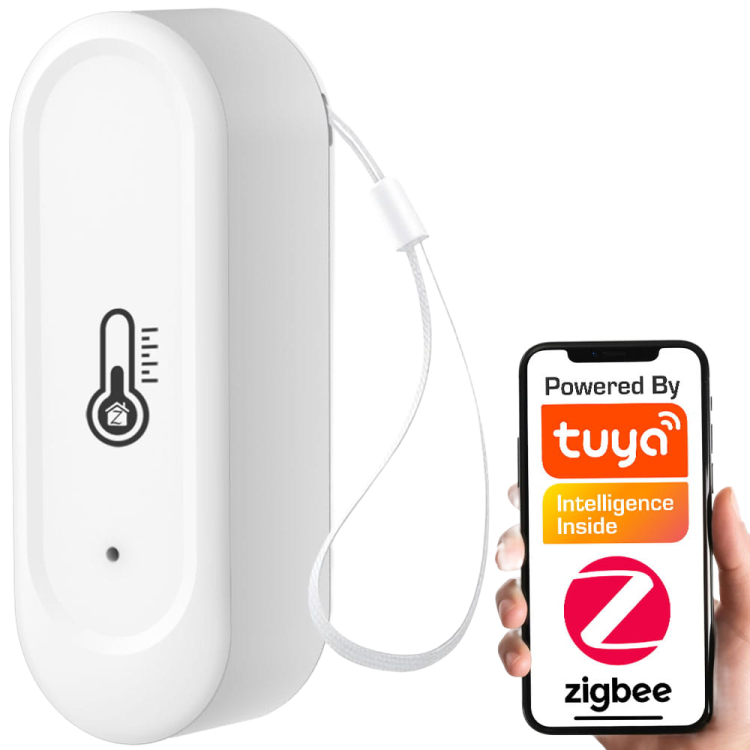 Czujnik Temperatury i Wilgotności Zewnętrzny Biały IP65 ZigBee TUYA