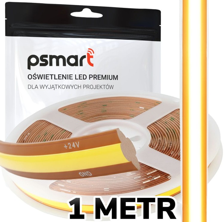 PSMART Tasma LED COB Freecut 24V 3000K WW 8mm 528LED/m 1m