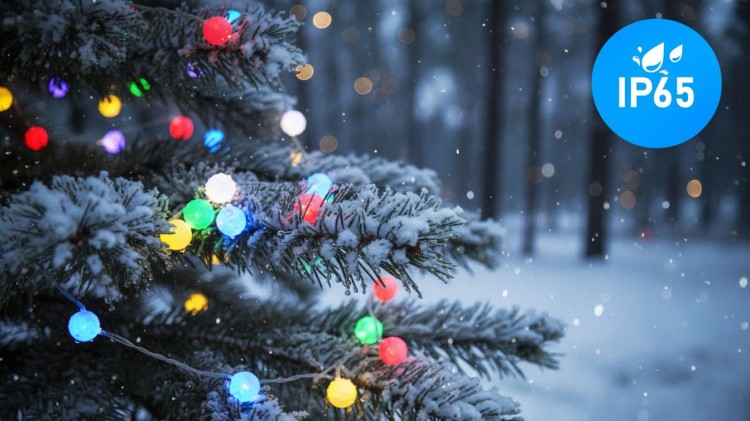 10m LED RGBIC WiFi BT Tuya Smart Lancuch kulki IR