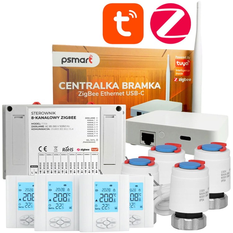 zestaw-ogrzewanie-podlogowe-z105-4x-termostat-4x-silownik-zigbee-tuya