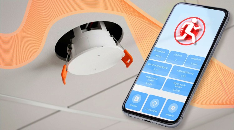 OXT Czujnik radar obecności jasności 230V ZigBee TUYA