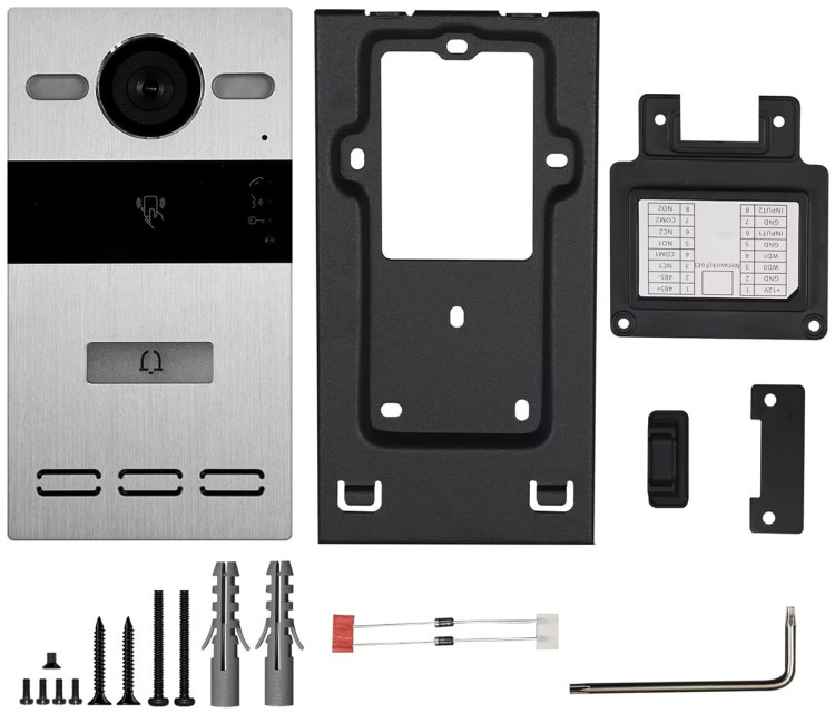 Dedykowany Wideodomofon do T510 T510P MIFARE RFID NFC 2MPX 120° IP65 PoE