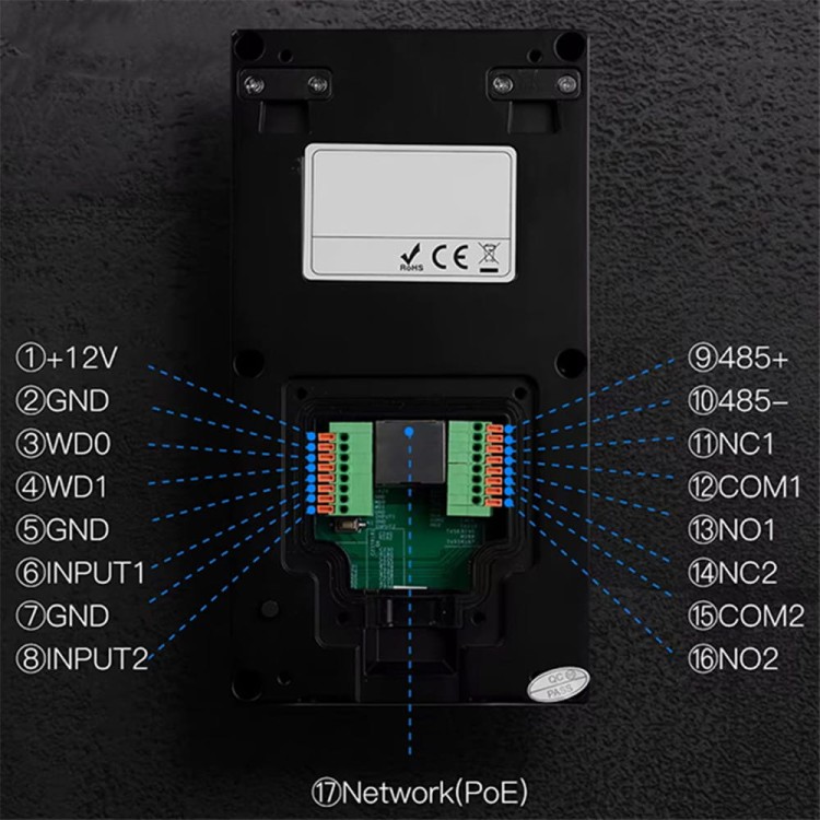 Dedykowany Wideodomofon do T510 T510P MIFARE RFID NFC 2MPX 120° IP65 PoE
