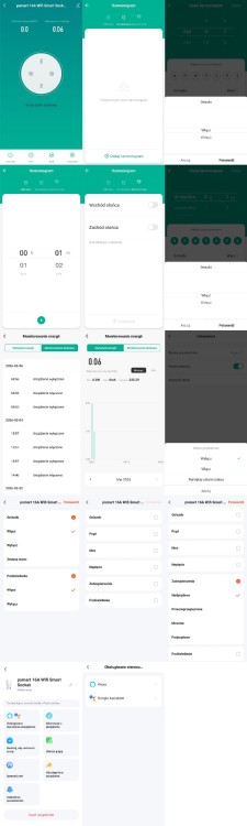PSMART Inteligentne Gniazdko z Pomiarem Zużycia Prądu WiFi TUYA