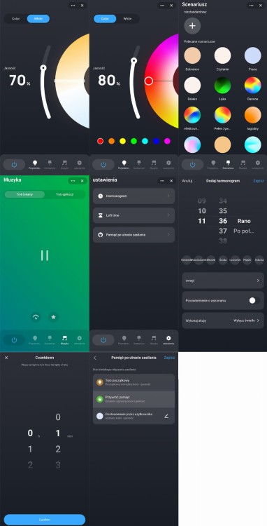 PSMART Inteligentna Lampa LED Zewnętrzna RGBCCT 50W IP65 WiFi+RF TUYA