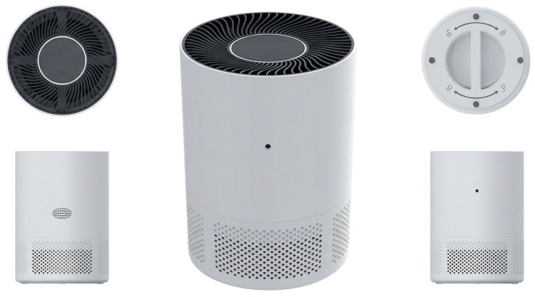 Oczyszczacz powietrza z wymiennymi filtrami HEPA PM 2.5 Biały WiFi TUYA