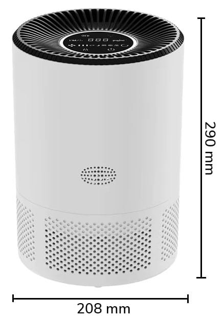 Oczyszczacz powietrza z wymiennymi filtrami HEPA PM 2.5 Biały WiFi TUYA