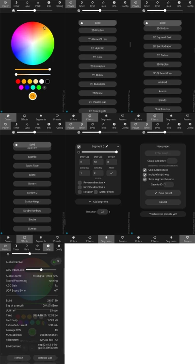 Kontroler LED RGBIC ESP32 10A 5-24V Mikrofon Seria GL WiFi WLED