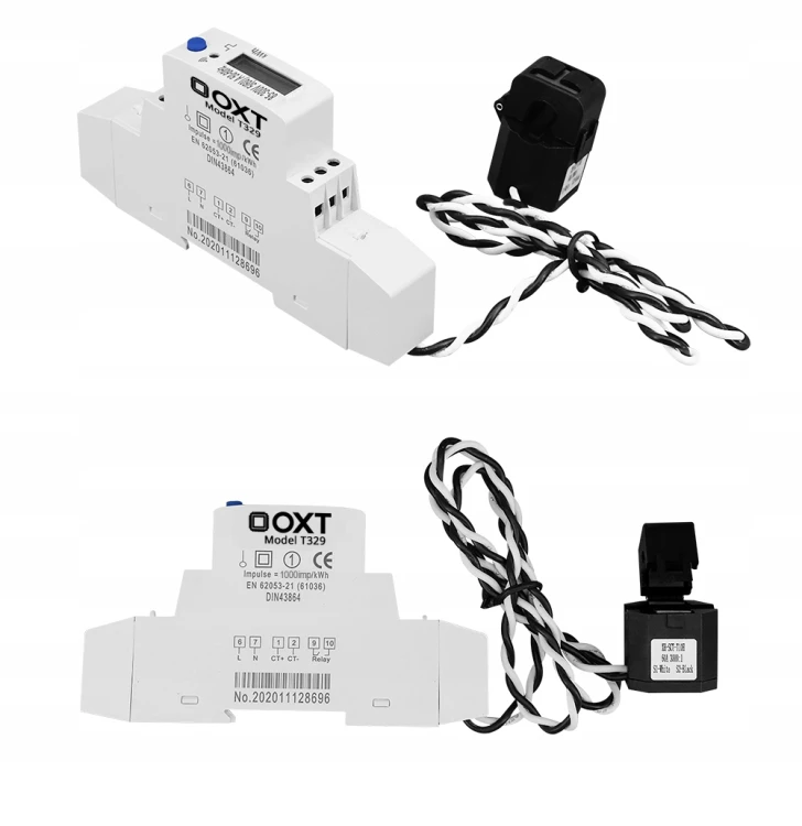 OXT Sterownik Licznik dwukierunkowy Pętla CT 100A 1P WiFi TUYA
