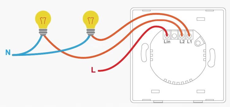 Włącznik światła 2CH + Sensor obecności Bez N ZigBee Home Assistant