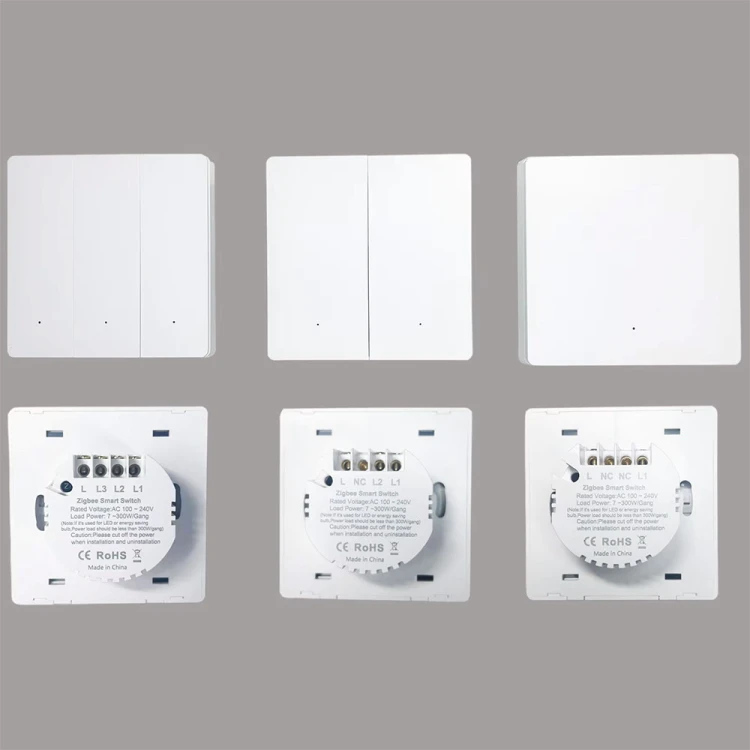 Włącznik oświetlenia 3CH + Sensor obecności Bez N ZigBee Home Assistant