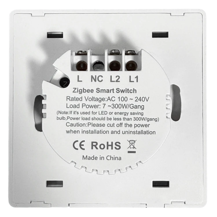 Włącznik światła 2CH + Sensor obecności Bez N ZigBee Home Assistant