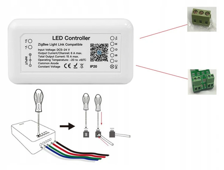 Kontroler LED RGBW 15A ZigBee 3.0 HUE TUYA