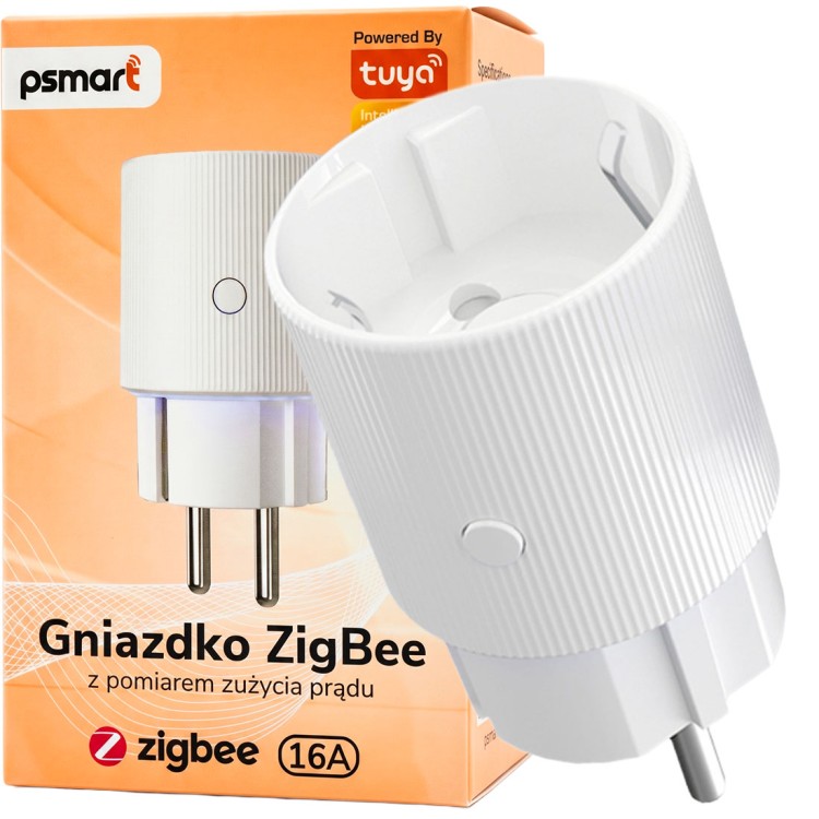 PSMART Inteligentne Gniazdko z Pomiarem Zużycia Prądu ZigBee TUYA