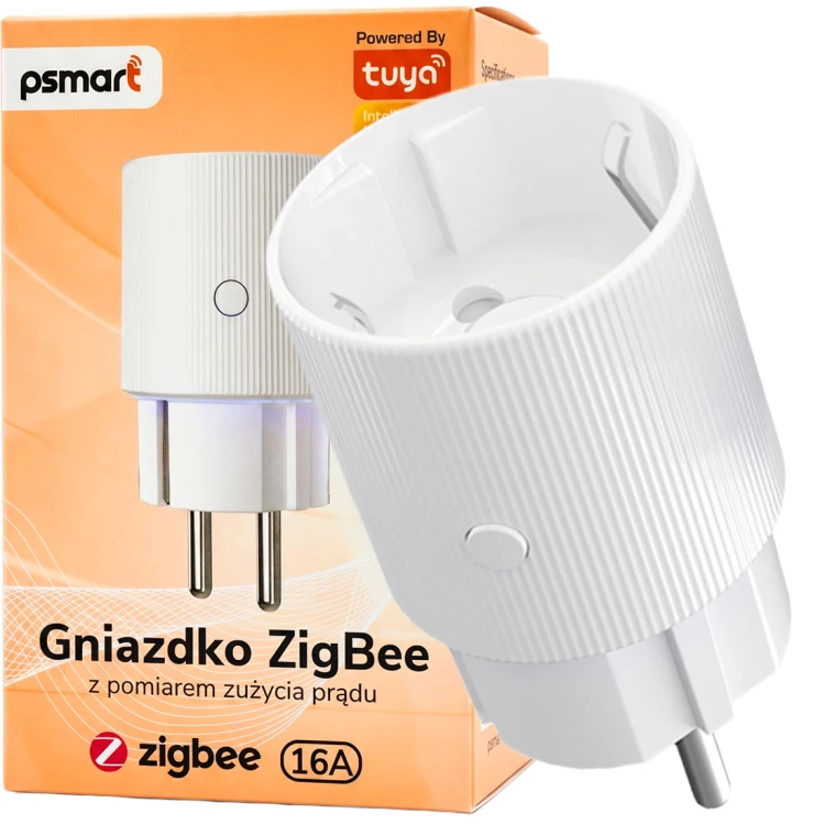 PSMART Inteligentne Gniazdko z Pomiarem Zużycia Prądu ZigBee TUYA