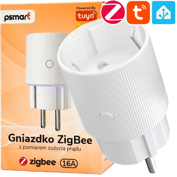 PSMART Inteligentne Gniazdko Pomiar 16A 3500W ZigBee TUYA Home Assistant
