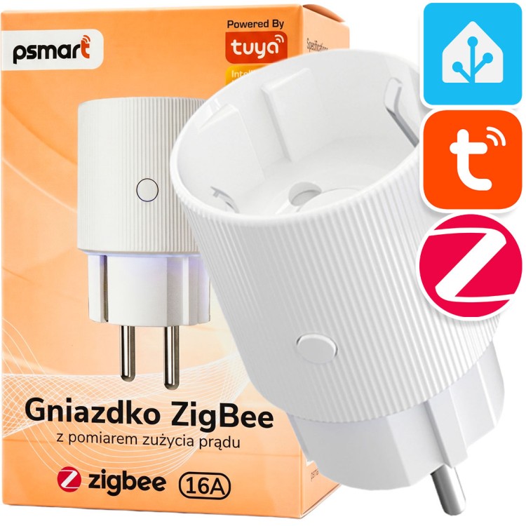 PSMART Inteligentne Gniazdko Pomiar 16A 3500W ZigBee TUYA Home Assistant