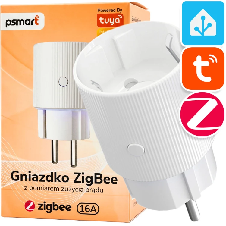 PSMART Inteligentne Gniazdko Pomiar 16A 3500W ZigBee TUYA Home Assistant