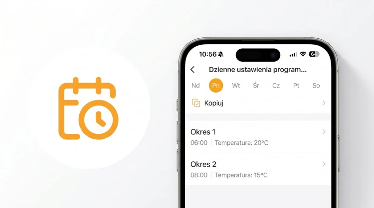 Termostat pokojowy Regulator Na Baterie do Kotła Pieca Biały 2A WiFi TUYA