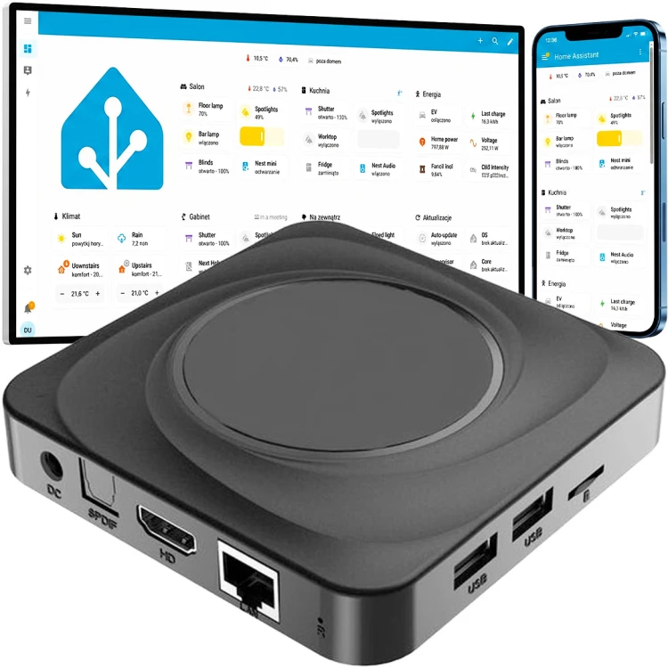 HABOX H22 Mini Serwer Home Assistant Plug&Play Cortex-A55 8GB RAM 64GB ROM
