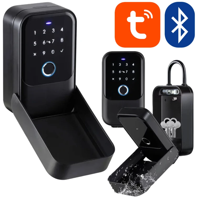 Inteligentna skrytka na Odcisk palca i Kod PIN, Bluetooth, TUYA, Wodoodporna