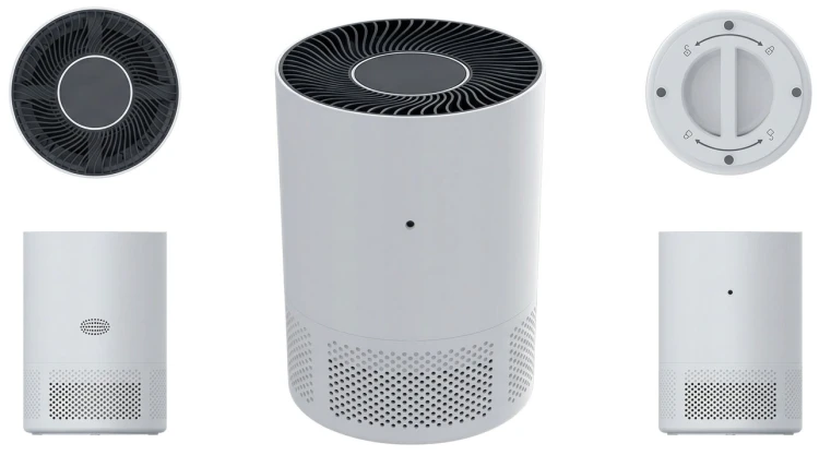 Oczyszczacz Powietrza TUYA WiFi do Pokoju 20-40m² 20dB Filtr HEPA Biały