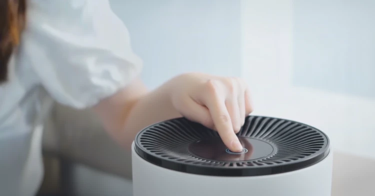 Oczyszczacz Powietrza TUYA WiFi do Pokoju 20-40m² 20dB Filtr HEPA Biały