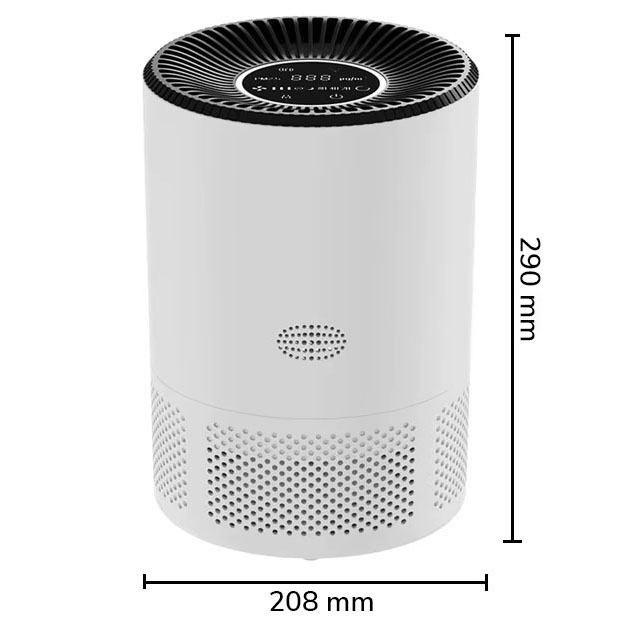 Oczyszczacz Powietrza TUYA WiFi do Pokoju 20-40m² 20dB Filtr HEPA Biały