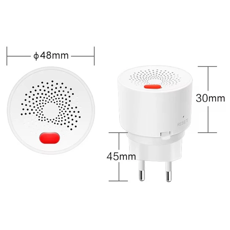 Czujnik Gazu ziemnego Metanu Propan-Butan LPG Wtyczka do Gniazdka WiFi TUYA